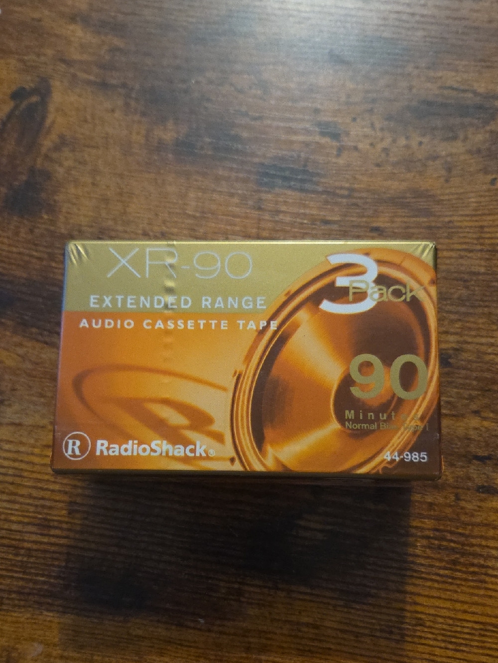RadioShack XR-90 Extended Range 3-Pack Cassette Tape - Orange/Gold